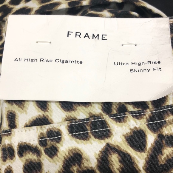 Frame Jeans Ali Leopard Print High Waist Skinny 29 - Picture 7 of 12